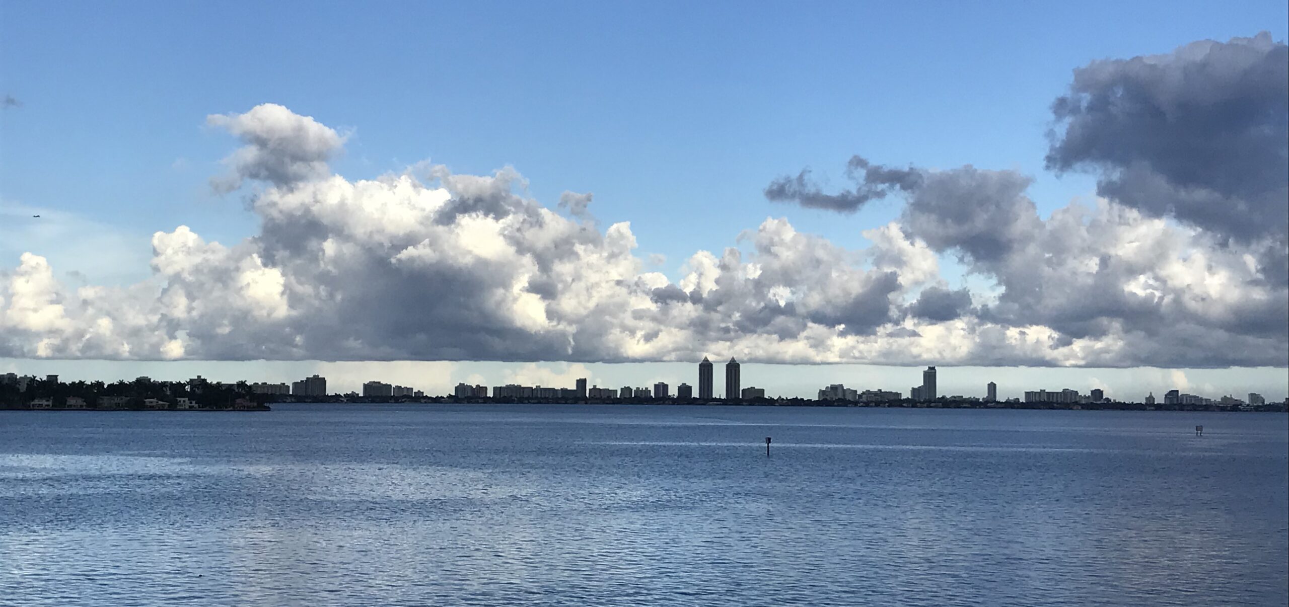 Biscayne Bay overlooking Miami Beach from the Upper East Side.